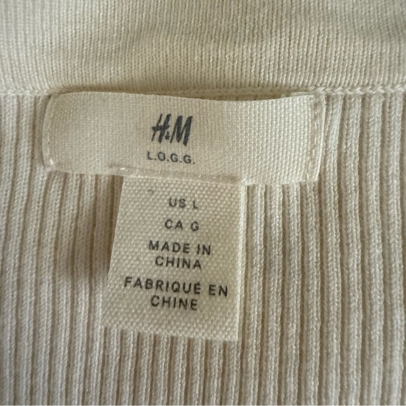 H&M Beige Ribbed Knit Top - Picture 3 of 3